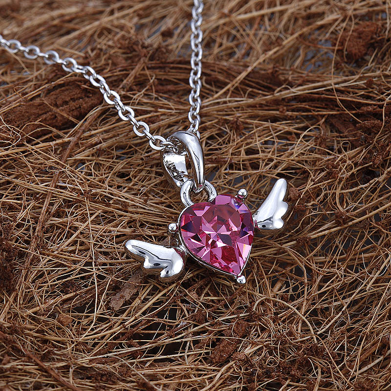 KLPW010781爱情小天使-玫红-2Cherub Pendant 