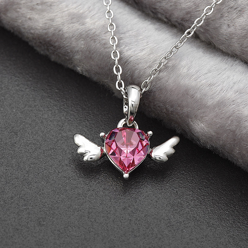 KLPW010781爱情小天使-玫红-3Cherub Pendant 
