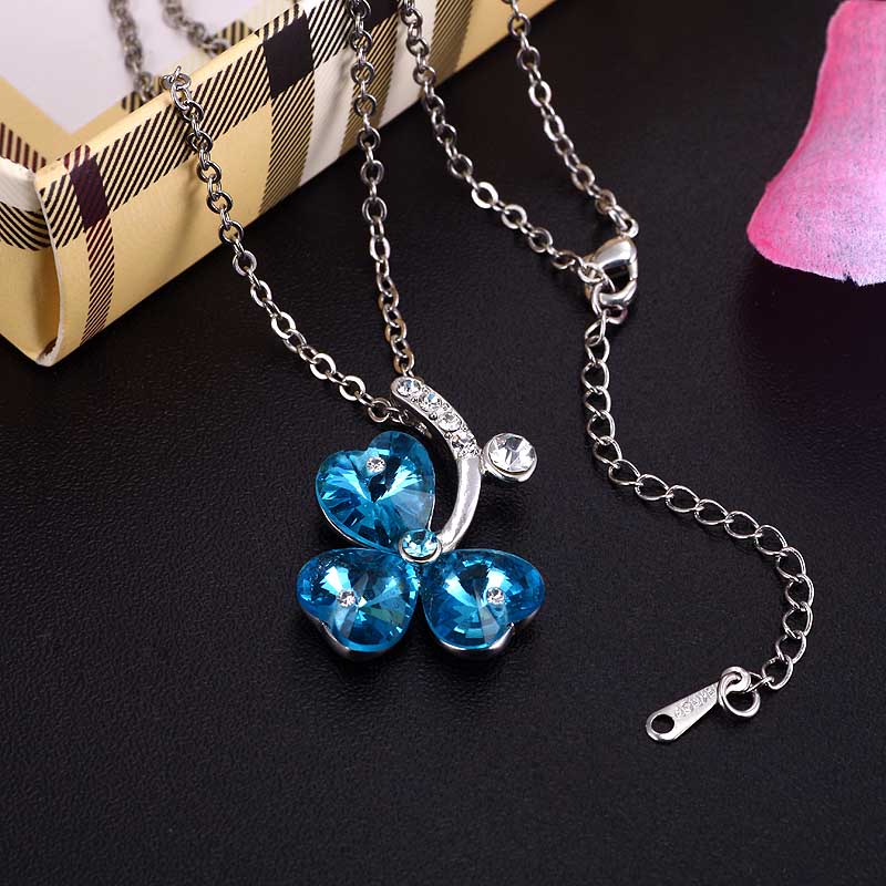 MDEXL00040叶的思念4Leaf Pendant