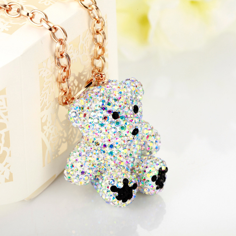 MDEXL00049香巴拉泰迪熊毛衣链-3Teddy bear Pendant