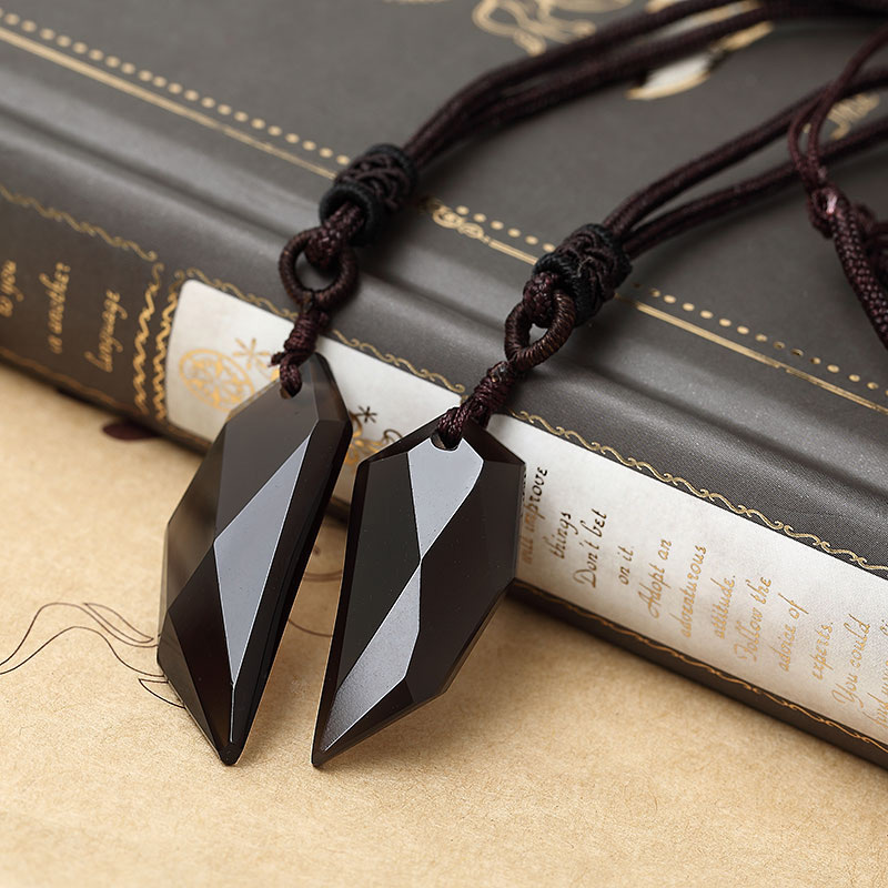 3Obsidian pendant