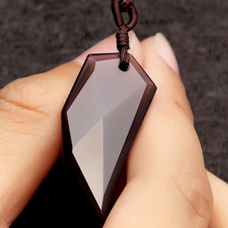 4Obsidian pendant