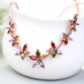 MDEXL00058五色花项链4