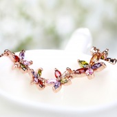 MDEXL00058五色花项链2