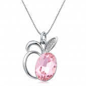 Pinkly apple pendant