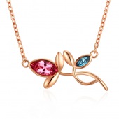 twin flowers pendant