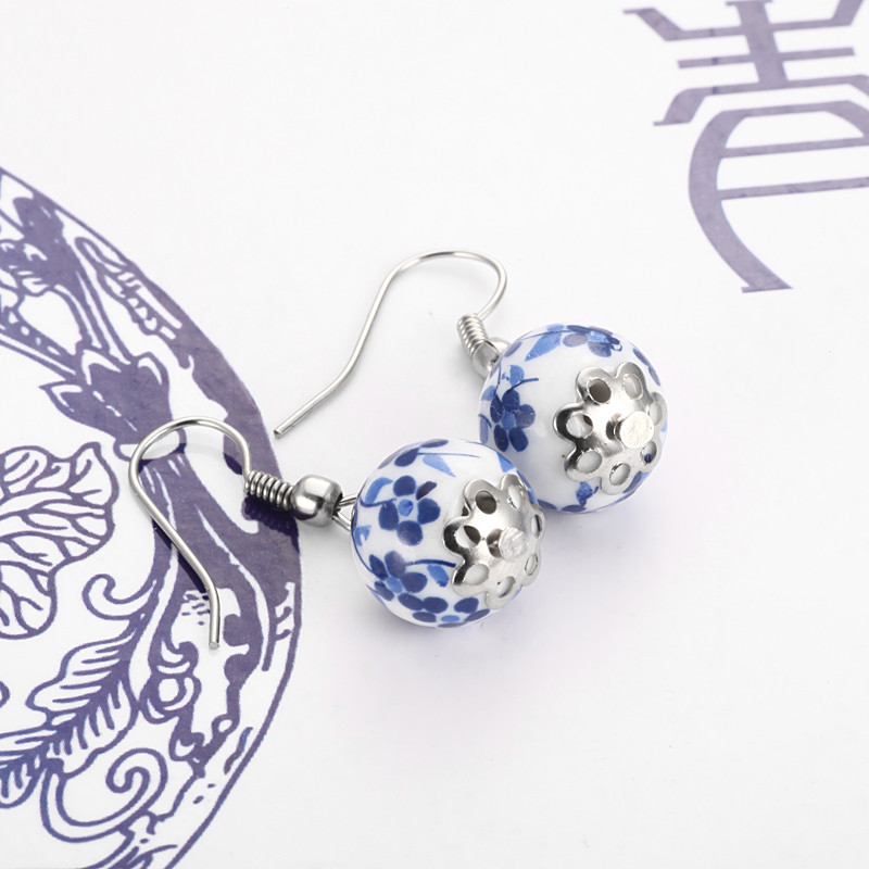 3Celadon Earrings