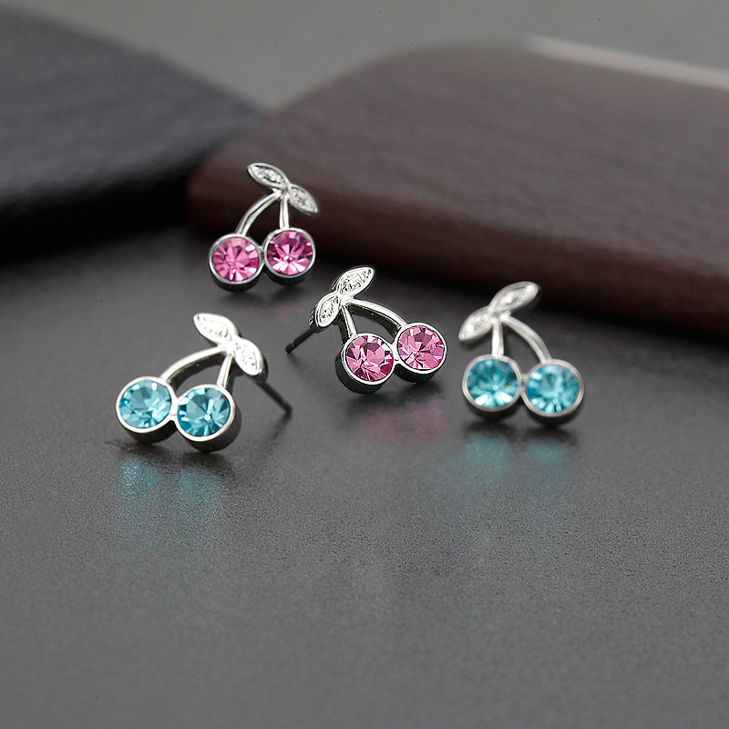 MDEED00024恋恋樱桃6-(5)Cherry Earrings