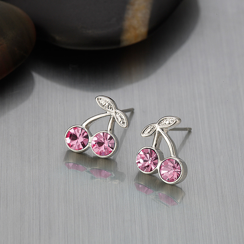 MDEED00024恋恋樱桃6-(3)Cherry Earrings
