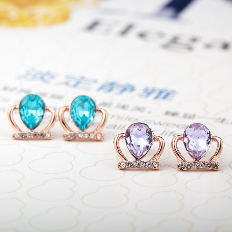 007Crown Earrings