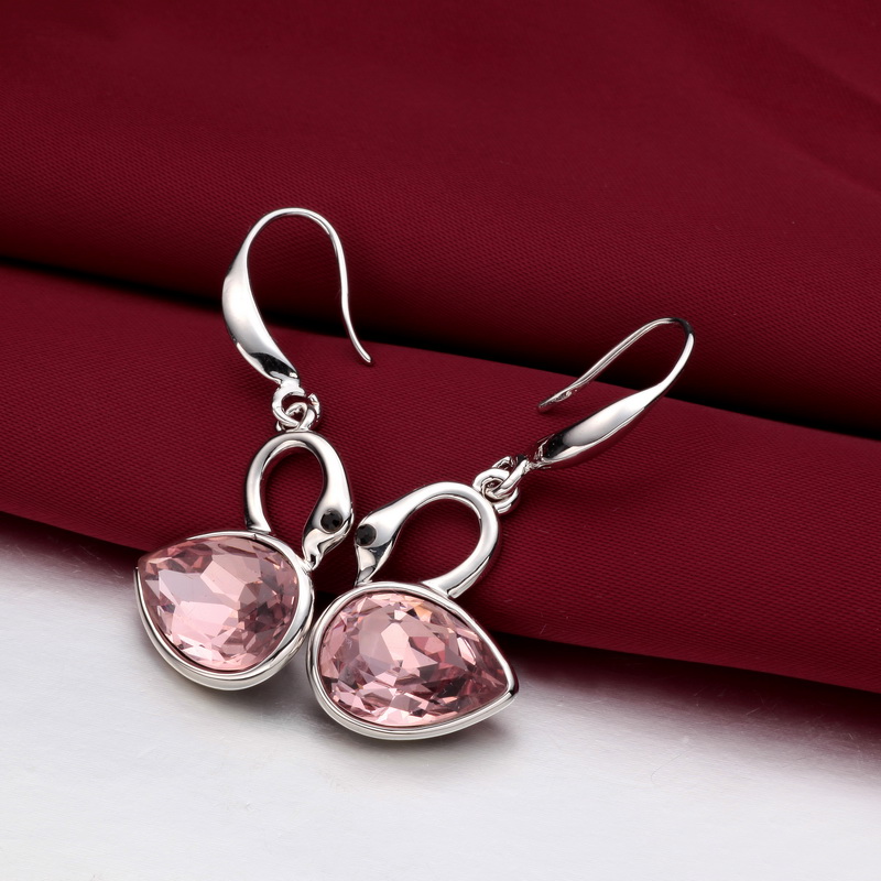 MDEED00036恋恋天鹅-2Swan Earrings