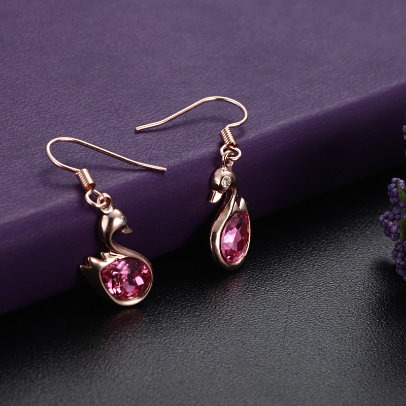 IMG_6562Rose Swan Earrings